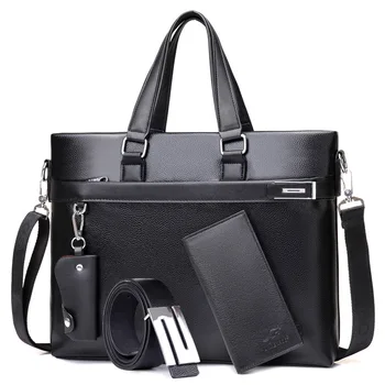 Office bags for men 4 pcs Briefcase Business laptop bag 2020 Leather Bags Computer Laptop Handbag with Purse belt maletin hombre
Office bags for men 4 pcs Briefcase Business laptop bag 2020 Leather Bags Computer Laptop Handbag with Purse belt maletin hombre