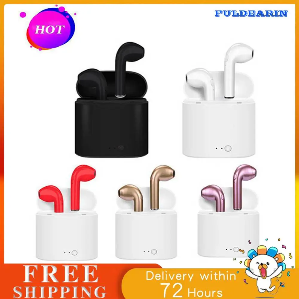 Colorful I7S Bluetooth Double Mini Wireless Invisible StereoEarbud Earphones Headset With Microphone for Iphone IOS and Android
Colorful I7S Bluetooth Double Mini Wireless Invisible StereoEarbud Earphones Headset With Microphone for Iphone IOS and Android
