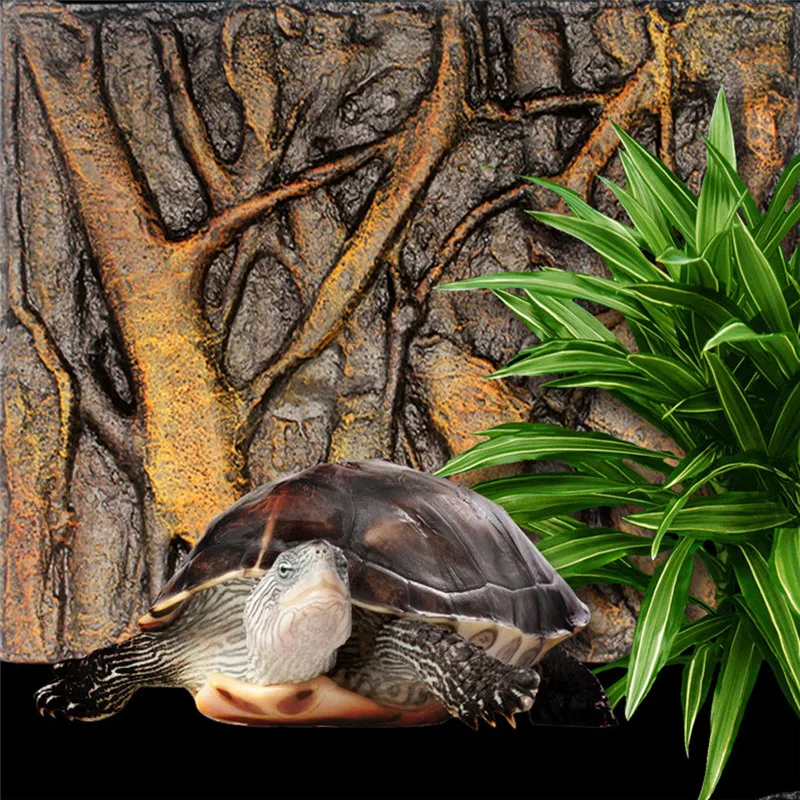 3D Foam Rock Reptile Stone Aquarium Background Backdrop Fish Tank Board Decor Aquarium fish tank decoration #4D16 (10)