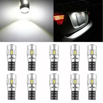 10pcs 6000-6500K 12V For Canbus Error Free LED Bulbs Lights 5630 Projector Lens T10 6SMD W5W Low Power Consumption
10pcs 6000-6500K 12V For Canbus Error Free LED Bulbs Lights 5630 Projector Lens T10 6SMD W5W Low Power Consumption