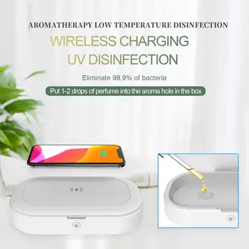 10W Wireless charging Portable UV Sterilizer Box Phone Mask Cleaner Personal Sanitizer Disinfection Cabinet UV Sterilizer Lamp 
10W Wireless charging Portable UV Sterilizer Box Phone Mask Cleaner Personal Sanitizer Disinfection Cabinet UV Sterilizer Lamp