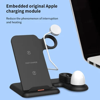 New Wireless Charger Stand Dock Fast Wireless Charging Dock Bracket Holder 3 In 1 Large Sensing Distance Range Night Light
New Wireless Charger Stand Dock Fast Wireless Charging Dock Bracket Holder 3 In 1 Large Sensing Distance Range Night Light