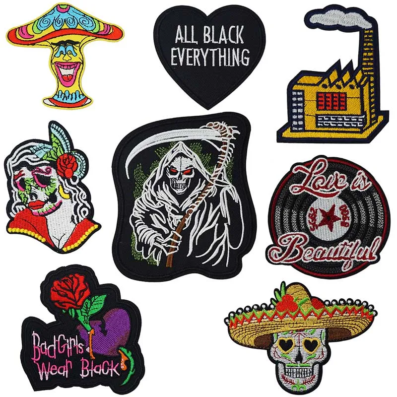 God of Death Iron On Patches Sewing Embroidered Applique for Jacket Clothes Stickers Badge DIY Apparel Accessories
God of Death Iron On Patches Sewing Embroidered Applique for Jacket Clothes Stickers Badge DIY Apparel Accessories