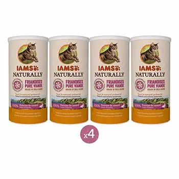 IAMS Naturally Friandises pour chats 100 % viande de canard Qualité nutritionnelle et goût préservés – Faible en graisses – Sans
IAMS Naturally Friandises pour chats 100 % viande de canard Qualité nutritionnelle et goût préservés – Faible en graisses – Sans
