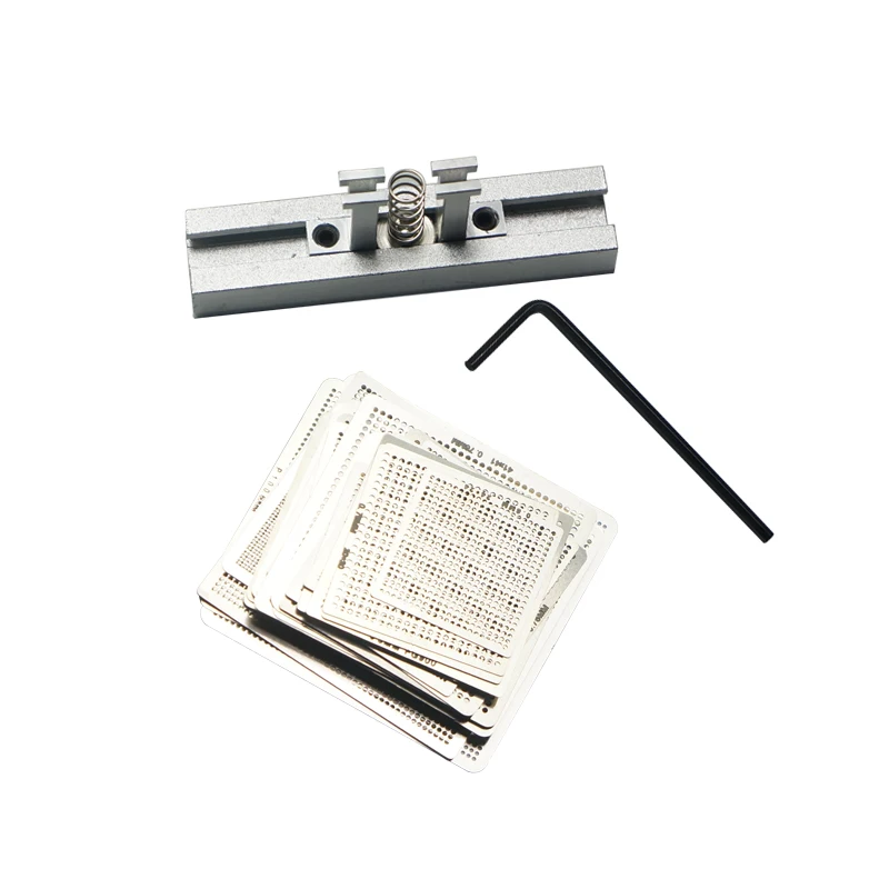 29pcs Universal Direct Heating BGA Stencils Templates with Reballing Jig For Chip Rework Repair Soldering Kit
29pcs Universal Direct Heating BGA Stencils Templates with Reballing Jig For Chip Rework Repair Soldering Kit