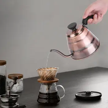 1000ml Stainless Steel Coffee Pot Long Spout Drip Kettle for Home Coffee Shop Use Bronze Color 2020
1000ml Stainless Steel Coffee Pot Long Spout Drip Kettle for Home Coffee Shop Use Bronze Color 2020