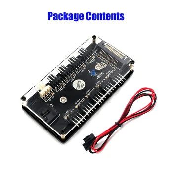 Chassis Fan and CPU Fan 10 way 12V 3/4 Pin PWM Fan Hub Controller with PMMA case and Magnetic standoff power from SATA Power
Chassis Fan and CPU Fan 10 way 12V 3/4 Pin PWM Fan Hub Controller with PMMA case and Magnetic standoff power from SATA Power