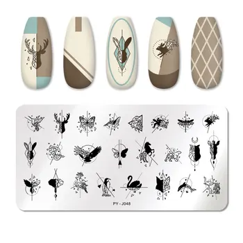 PICT YOU Nail Stamping Plates Striped Line Animal Halloween Christmas Striped Line Nail Art Plate Stencil Stainless Steel Plate
PICT YOU Nail Stamping Plates Striped Line Animal Halloween Christmas Striped Line Nail Art Plate Stencil Stainless Steel Plate