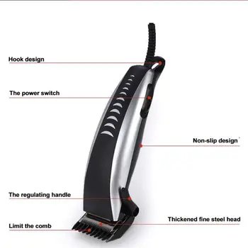 Profession Electric Men Plug-In Hair Clippers Trimmer Barber Grooming Kit Shaver
Profession Electric Men Plug-In Hair Clippers Trimmer Barber Grooming Kit Shaver