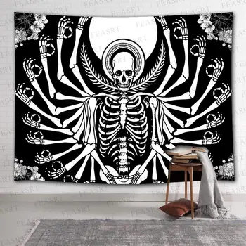Fantasy Thousand Hands Skeleton Skull Tapestry 3D Digital Printed Wall Hanging Tapestries Beach Towel Bedspread Yoga Mat 
Fantasy Thousand Hands Skeleton Skull Tapestry 3D Digital Printed Wall Hanging Tapestries Beach Towel Bedspread Yoga Mat