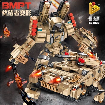 Transforming Robot Terminator Chariot Building Block Military Tank Series Model Boy Education Creative Children Toys Gift
Transforming Robot Terminator Chariot Building Block Military Tank Series Model Boy Education Creative Children Toys Gift