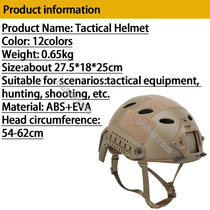 Generic Tactical FAST PJ Shooting Hunting Protection Lightweight Ary