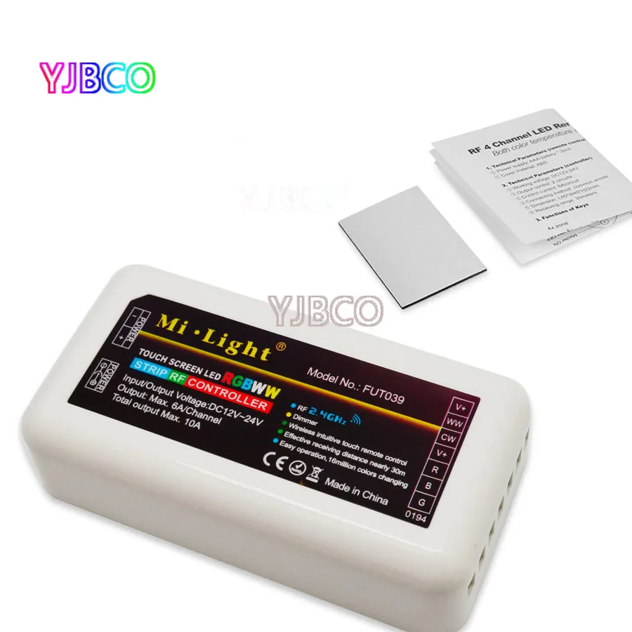 Mi Light Wireless FUT039 2.4G 4-Zone RF Wireless RGB+CCT LED Controller Dimmer for Flexible 5050 3528 RGB CCT Led Strip Lights
Mi Light Wireless FUT039 2.4G 4-Zone RF Wireless RGB+CCT LED Controller Dimmer for Flexible 5050 3528 RGB CCT Led Strip Lights