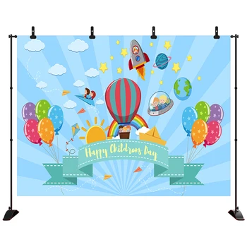 Happy Birthday Photography Backdrop Feitian Dream Theme Universe Rocket hot air balloon Photocall Backdrop Photo Studio Props
Happy Birthday Photography Backdrop Feitian Dream Theme Universe Rocket hot air balloon Photocall Backdrop Photo Studio Props