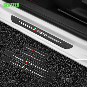 4pcs Carbon fiber car door protection sticker for fiat TIPO 
4pcs Carbon fiber car door protection sticker for fiat TIPO