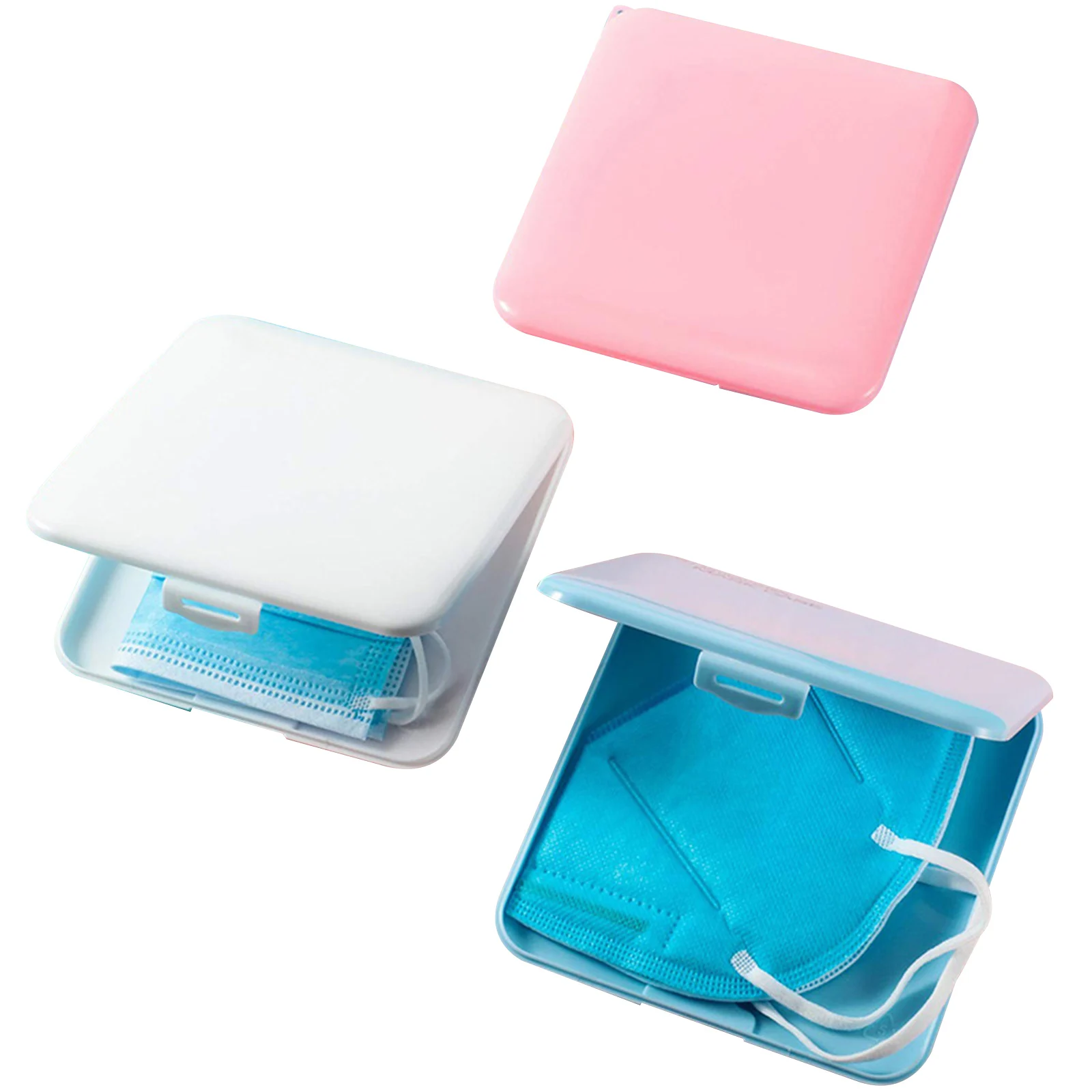 Faroot Portable Mask Storage Box, Face Cover Solid Color Dust-Proof Square Case, White/ Blue/ Pink/ Green
Faroot Portable Mask Storage Box, Face Cover Solid Color Dust-Proof Square Case, White/ Blue/ Pink/ Green