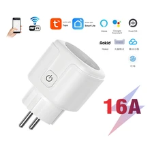 Smart Plug WiFi Socket EU 16A Power Plug with Power Monitor Home Wireless Socket Outlet Works with Alexa Google Home Tuya App
Smart Plug WiFi Socket EU 16A Power Plug with Power Monitor Home Wireless Socket Outlet Works with Alexa Google Home Tuya App