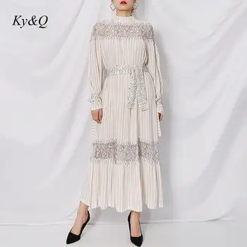 Runway Brand Luxury Holiday Long Dresses 2020 Autumn Lace Sexy Embroidery Hollow Stand Collar Printed Long Sleeve Dress
Runway Brand Luxury Holiday Long Dresses 2020 Autumn Lace Sexy Embroidery Hollow Stand Collar Printed Long Sleeve Dress