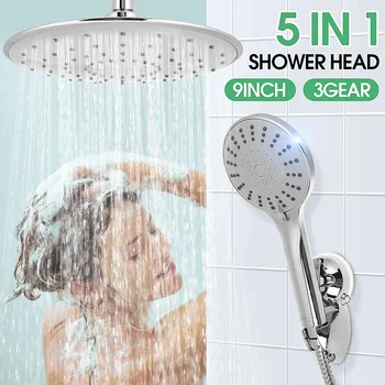 5PCS/Set Shower Set Shower Head Shower Tube Shower Wall Holder Stainless Steel Rustproof ABS Shower Kit For Home Bathroom Toilet
5PCS/Set Shower Set Shower Head Shower Tube Shower Wall Holder Stainless Steel Rustproof ABS Shower Kit For Home Bathroom Toilet