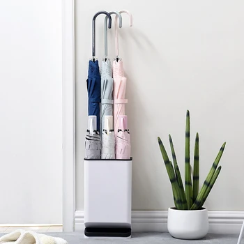 6 Holes Umbrella Stands Plastic Removable Non-slip Leakage-proof Waterproof Anti-dumpling Umbrella Holder Organizer