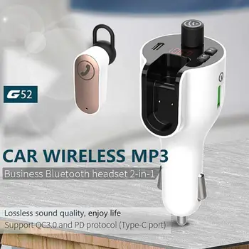 G52 USB Car Charger FM Transmitter Bluetooth 5.0 FM Modulator Headset Wireless Aux Audio Privacy Protection Fast Charger
G52 USB Car Charger FM Transmitter Bluetooth 5.0 FM Modulator Headset Wireless Aux Audio Privacy Protection Fast Charger