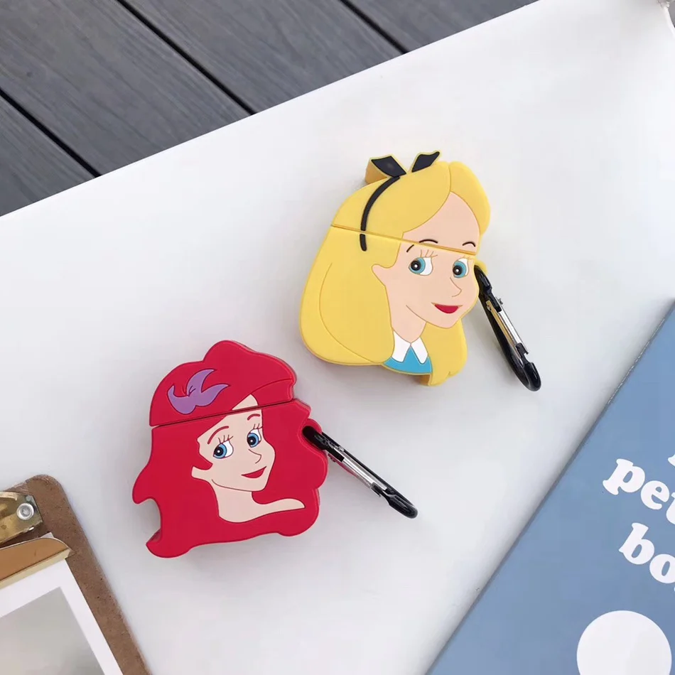 For AirPods Case New Mermaid Yellow Hair Princess Earphone Case For Apple Airpods 2 Funny Protect Cover with Carabine Hook
For AirPods Case New Mermaid Yellow Hair Princess Earphone Case For Apple Airpods 2 Funny Protect Cover with Carabine Hook