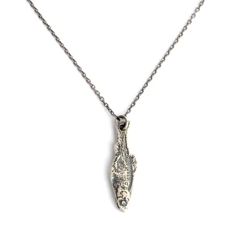 S925 sterling silver undead salted fish pendant Retro Necklaces new fashion anti allerg Punk serie for men or women
S925 sterling silver undead salted fish pendant Retro Necklaces new fashion anti allerg Punk serie for men or women