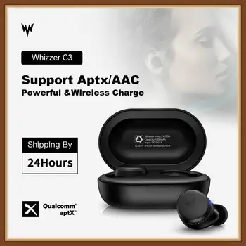 Whizzer C3 APTX Bluetooth Earphone TWS True Wireless Earbuds with Qualcomm Chip, Volume Control, 36H Playtime Handsfree Earbuds
Whizzer C3 APTX Bluetooth Earphone TWS True Wireless Earbuds with Qualcomm Chip, Volume Control, 36H Playtime Handsfree Earbuds