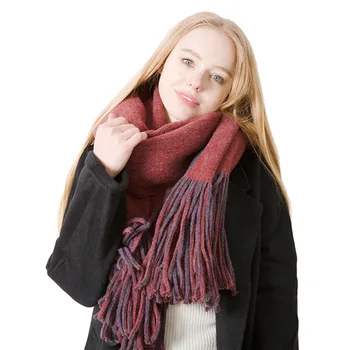 Autumn and winter long tassel double-sided solid color scarf imitation wool thickened to keep warm large shawl Tonglu scarf
Autumn and winter long tassel double-sided solid color scarf imitation wool thickened to keep warm large shawl Tonglu scarf