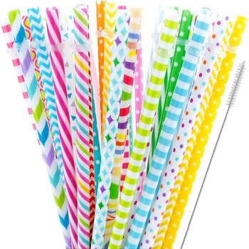 25Pcs Reusable Straws Lots Colorful Printing Hard PlasticStripe Drinking Straw for Tumbler,Family and Party WALK KNOW
25Pcs Reusable Straws Lots Colorful Printing Hard PlasticStripe Drinking Straw for Tumbler,Family and Party WALK KNOW