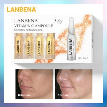 LANBENA Vitamin C Ampoule Serum Brighten Nourishing Whitening Remover Freckle Speckle Anti-Aging Skin Care For 7 Days
LANBENA Vitamin C Ampoule Serum Brighten Nourishing Whitening Remover Freckle Speckle Anti-Aging Skin Care For 7 Days