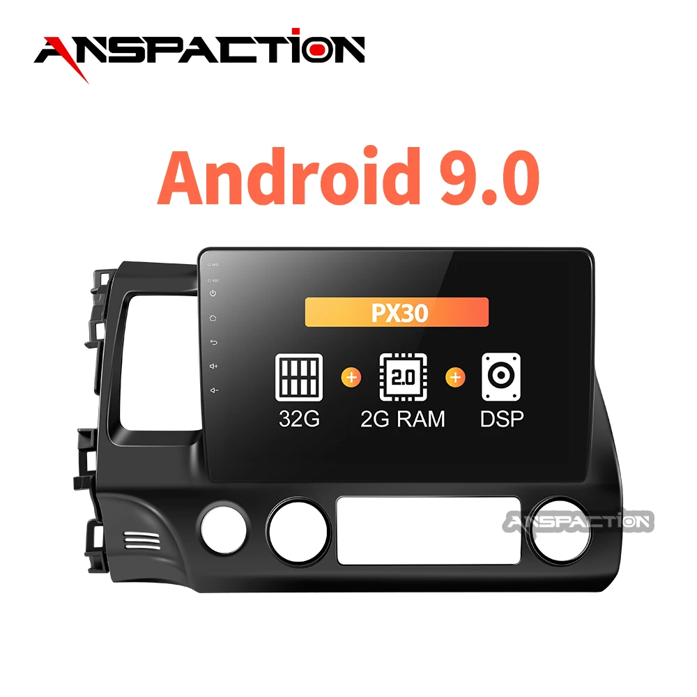 PX30 32G android 9 0 автомобильный dvd gps плеер для honda civic 2006 2011 Автомобильный Радио Видео