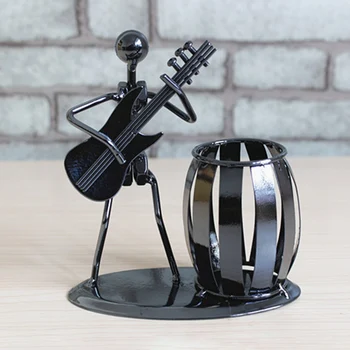 Metal Wrought Iron Pen Holder Musician Electric Guitar Band Man Shaped Office Desk Decoration
Metal Wrought Iron Pen Holder Musician Electric Guitar Band Man Shaped Office Desk Decoration