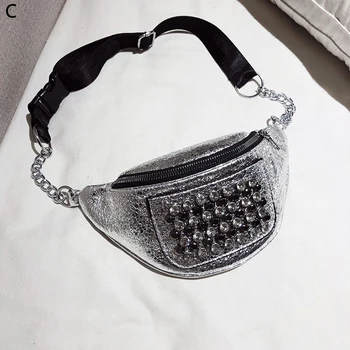 Women's Exquisite Chest Bag New Korean Fashion Wild Women's Pockets Pu Bright Diamond Creative Trend Ladies Small Bag 
Women's Exquisite Chest Bag New Korean Fashion Wild Women's Pockets Pu Bright Diamond Creative Trend Ladies Small Bag