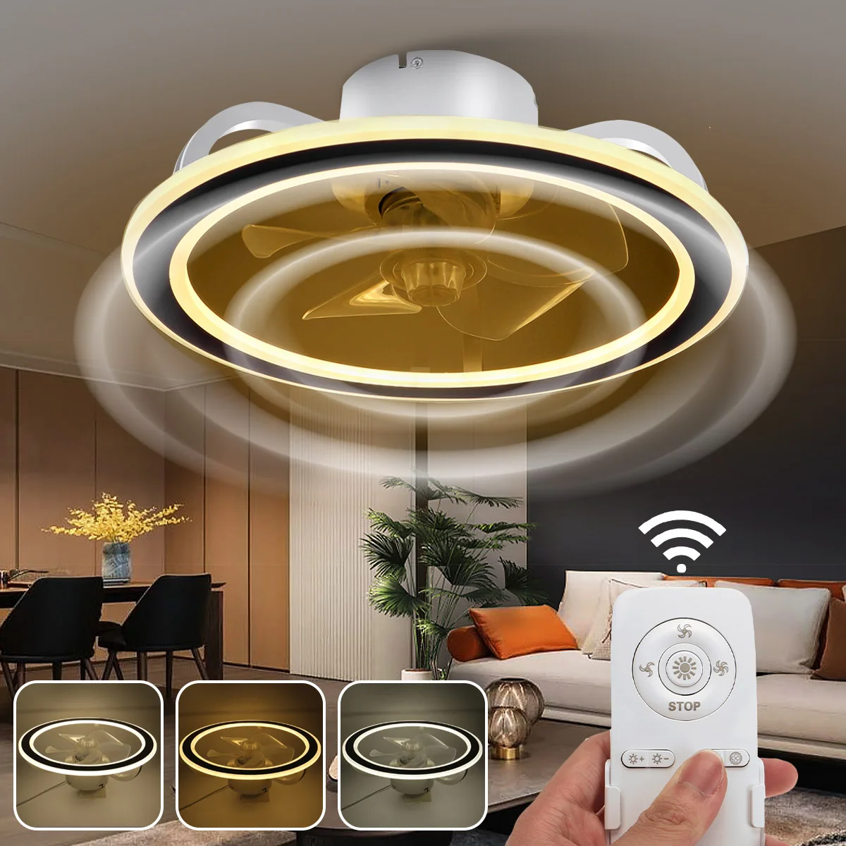 80W Modern Minimalist Led Ceiling Lights Ceiling Fan Lamp Led Ceiling Fan with Lights Remote Control Dimmable Fan Light 48cm
80W Modern Minimalist Led Ceiling Lights Ceiling Fan Lamp Led Ceiling Fan with Lights Remote Control Dimmable Fan Light 48cm