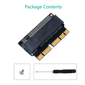 M.2 NVME SSD Convert Adapter for MacBook Air Pro Retina Mid 2013 2014 2015 2016 2017, NVME/AHCI SSD Upgraded Kit for A1465 A1466
M.2 NVME SSD Convert Adapter for MacBook Air Pro Retina Mid 2013 2014 2015 2016 2017, NVME/AHCI SSD Upgraded Kit for A1465 A1466