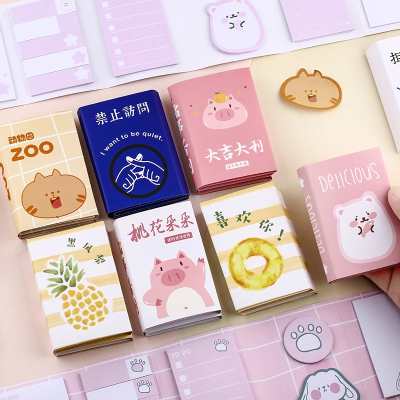 Cartoon Cat Pig Memo Pad Cartoon Cute Fruit Sticky Notes Multi Folding Writing Pads Label Mark Kawaii Stationery School Supply
Cartoon Cat Pig Memo Pad Cartoon Cute Fruit Sticky Notes Multi Folding Writing Pads Label Mark Kawaii Stationery School Supply