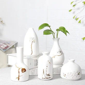 Ceramic Dried Flower Vase Small Fresh and Simple Modern Living Room Dining Table Home Flower Arrangement Flowers Water Flower
Ceramic Dried Flower Vase Small Fresh and Simple Modern Living Room Dining Table Home Flower Arrangement Flowers Water Flower