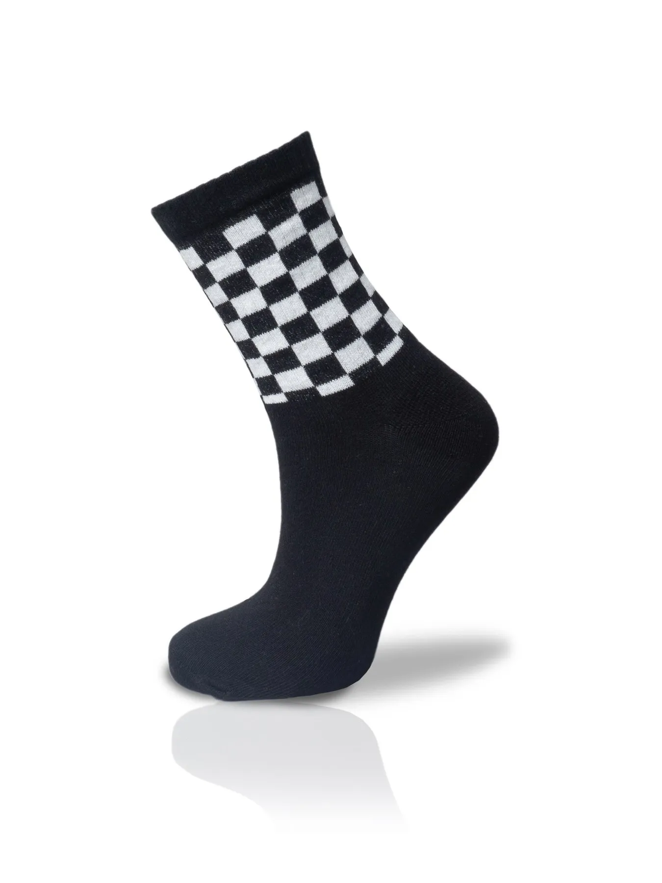 Checkered Black Tennis Socks Unisex 36-42 
Checkered Black Tennis Socks Unisex 36-42