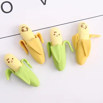 6pcs Banana Correction Rubber Eraser for Pencil Erasing Correcting Novelty Erasers Stationery Office School Student A6414 
6pcs Banana Correction Rubber Eraser for Pencil Erasing Correcting Novelty Erasers Stationery Office School Student A6414