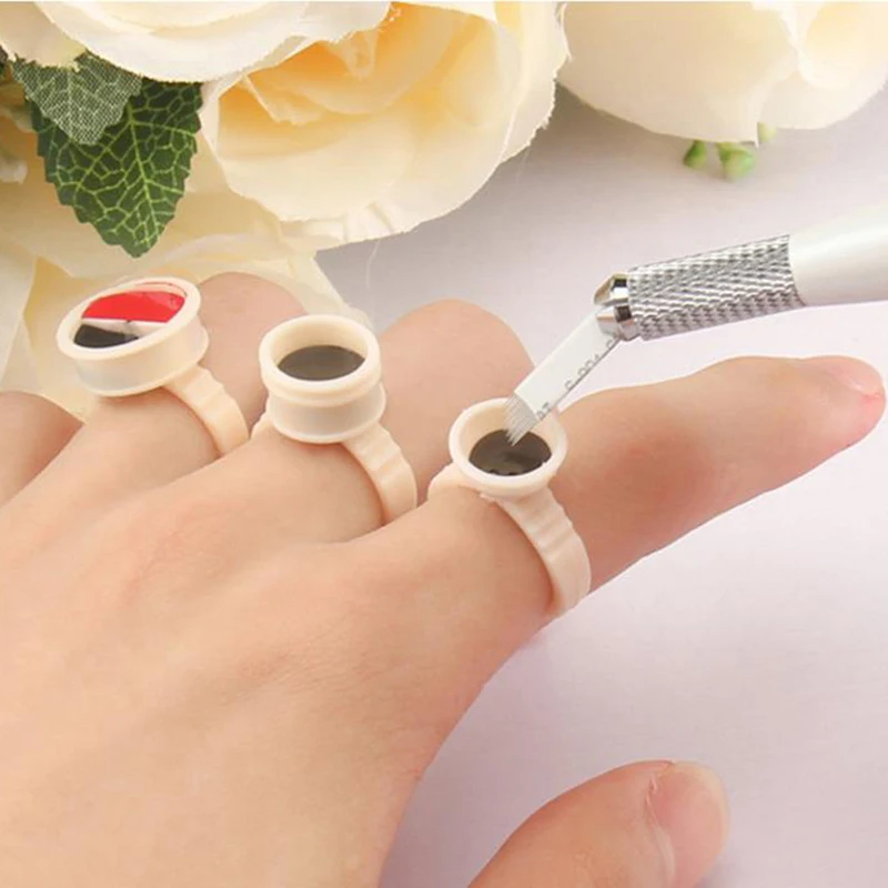 100pcs/bag Silicone Tattoo Pigment Ink Ring Cups Permanent Makeup Eyebrow Eyelash Extension
100pcs/bag Silicone Tattoo Pigment Ink Ring Cups Permanent Makeup Eyebrow Eyelash Extension