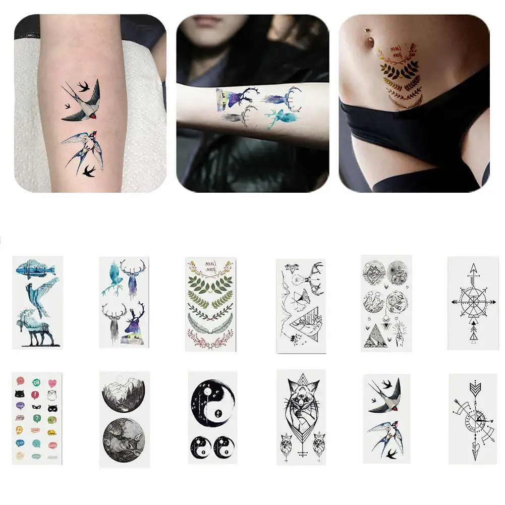 Women Men Trigram Animal Temporary Fake Tattoo Sticker Fashion Drawing Body Art Removable Water Transfer Decal 
Women Men Trigram Animal Temporary Fake Tattoo Sticker Fashion Drawing Body Art Removable Water Transfer Decal