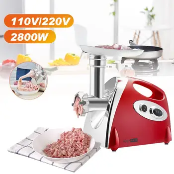110V-220V 2800W Electric Meat Grinder Kitchen Mincer Sausage Stuffer Maker Filler Machine Food Processor Meat Slicer for Patty
110V-220V 2800W Electric Meat Grinder Kitchen Mincer Sausage Stuffer Maker Filler Machine Food Processor Meat Slicer for Patty
