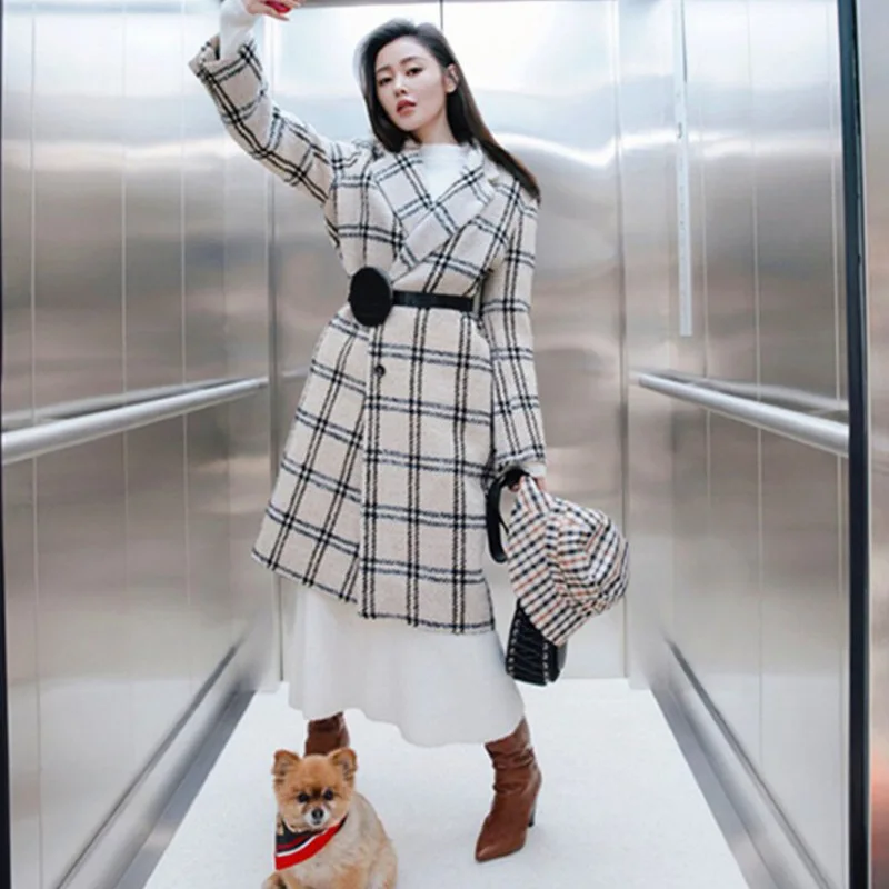 Autumn and Winter 2019 New Plaid Wool Woolen Coat Grown Up Plaid Wool Jacket Women
Autumn and Winter 2019 New Plaid Wool Woolen Coat Grown Up Plaid Wool Jacket Women