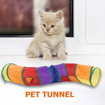 S-shape Kitten Cat Tunnel Installa and Remove Convenient Simple Rainbow Tube Foldable Crinkle Puppy Small Pet Supplies
S-shape Kitten Cat Tunnel Installa and Remove Convenient Simple Rainbow Tube Foldable Crinkle Puppy Small Pet Supplies