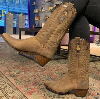 2020 Men's New Fashion Pu Leather Cowboy Boots Med Heel Motorcycle Boots Casual High Quality Mens Boots Zapatillas Hombre 4M648 
2020 Men's New Fashion Pu Leather Cowboy Boots Med Heel Motorcycle Boots Casual High Quality Mens Boots Zapatillas Hombre 4M648