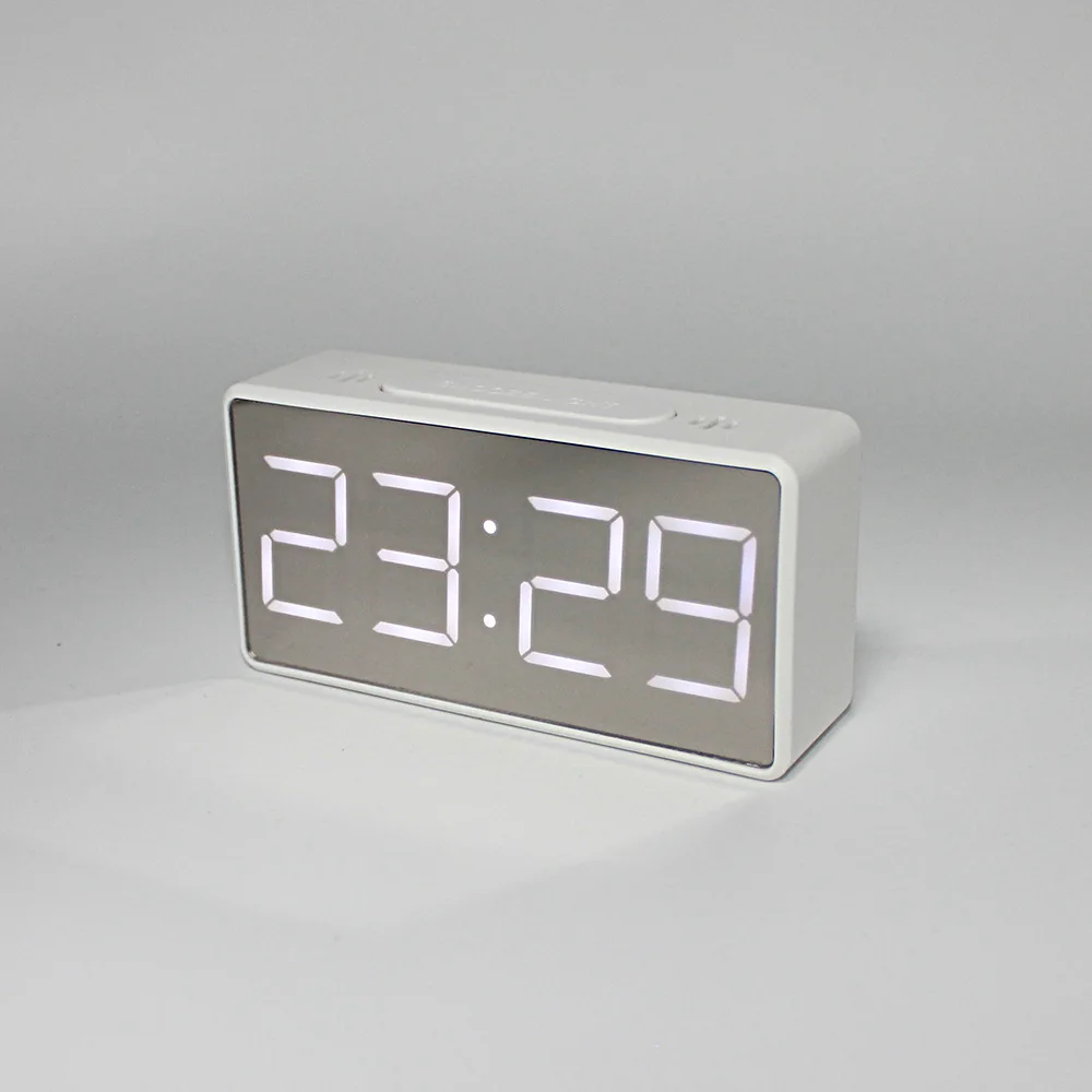 Digital LED Desk Table Bedside Mirror Alarm Clock Temperature USB/Battery Decor Clock
Digital LED Desk Table Bedside Mirror Alarm Clock Temperature USB/Battery Decor Clock
