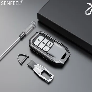 Zinc Alloy Car Key Case Cover For Honda Hrv Civic Accord CR-V Fit ODYSSEY CITY JZZE Holder Protective Shell Keychain Accessories
Zinc Alloy Car Key Case Cover For Honda Hrv Civic Accord CR-V Fit ODYSSEY CITY JZZE Holder Protective Shell Keychain Accessories