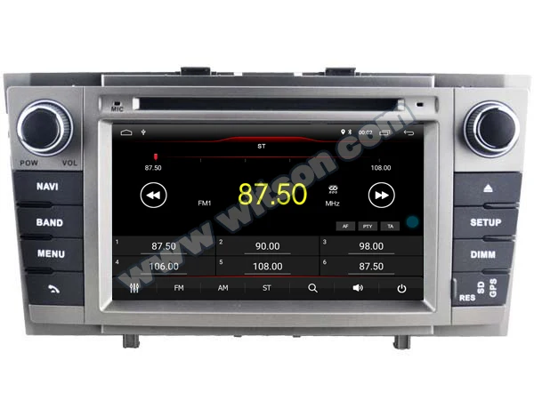 7 "четырехъядерный процессор Android 10 OS автомобильный DVD Мультимедиа gps радио для