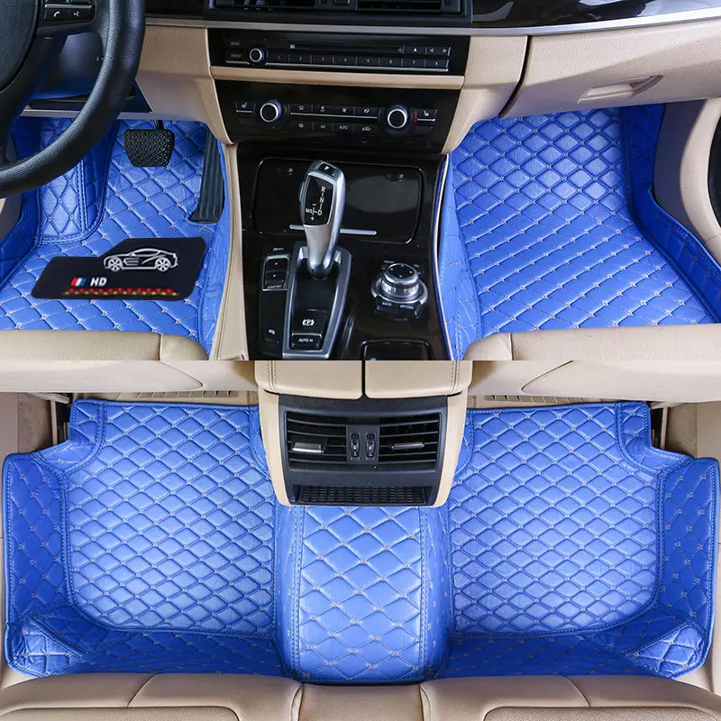 Custom Fit Car Floor Mats Specific Waterproof Leather ECO friendly Material For Car Model and Make 3 Pieces Full set Blue
Custom Fit Car Floor Mats Specific Waterproof Leather ECO friendly Material For Car Model and Make 3 Pieces Full set Blue